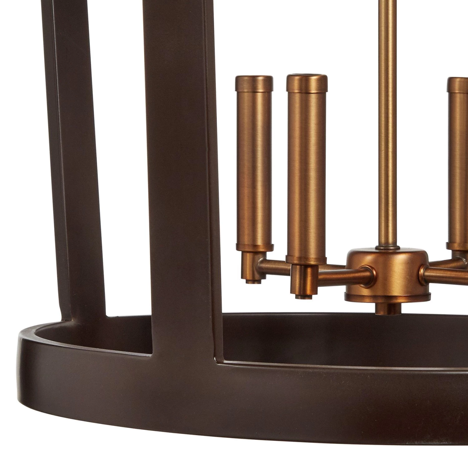 Cromwell 8-Light Pendant Chandelier - Umber Bronze/Antique Brass - Image 4