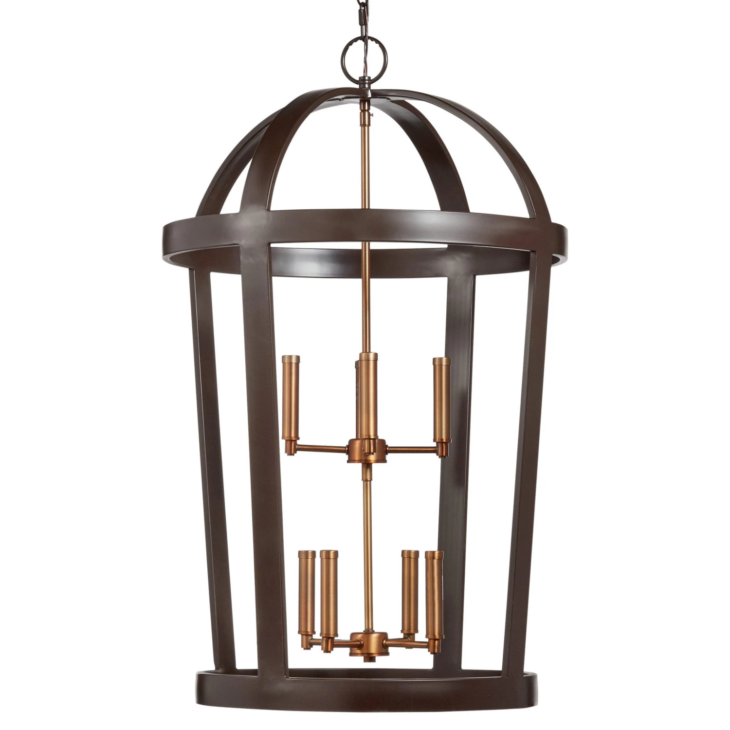 Cromwell 8-Light Pendant Chandelier - Umber Bronze/Antique Brass - Image 3