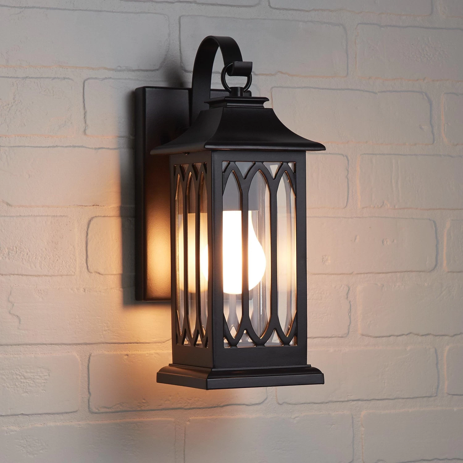 13" Stonehouse Outdoor Entrance Wall Sconce - Single Light - Smooth Bronze - Image 2