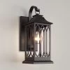 13" Stonehouse Outdoor Entrance Wall Sconce - Single Light - Smooth Bronze