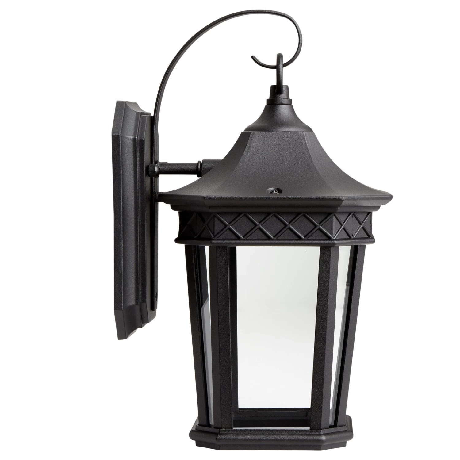 13" Foxfield Outdoor Entrance Wall Sconce With Hook - Single Light - Black - Image 4