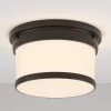 12" Summerlake 2-Light Flush-Mount Ceiling Light - Opal Shade