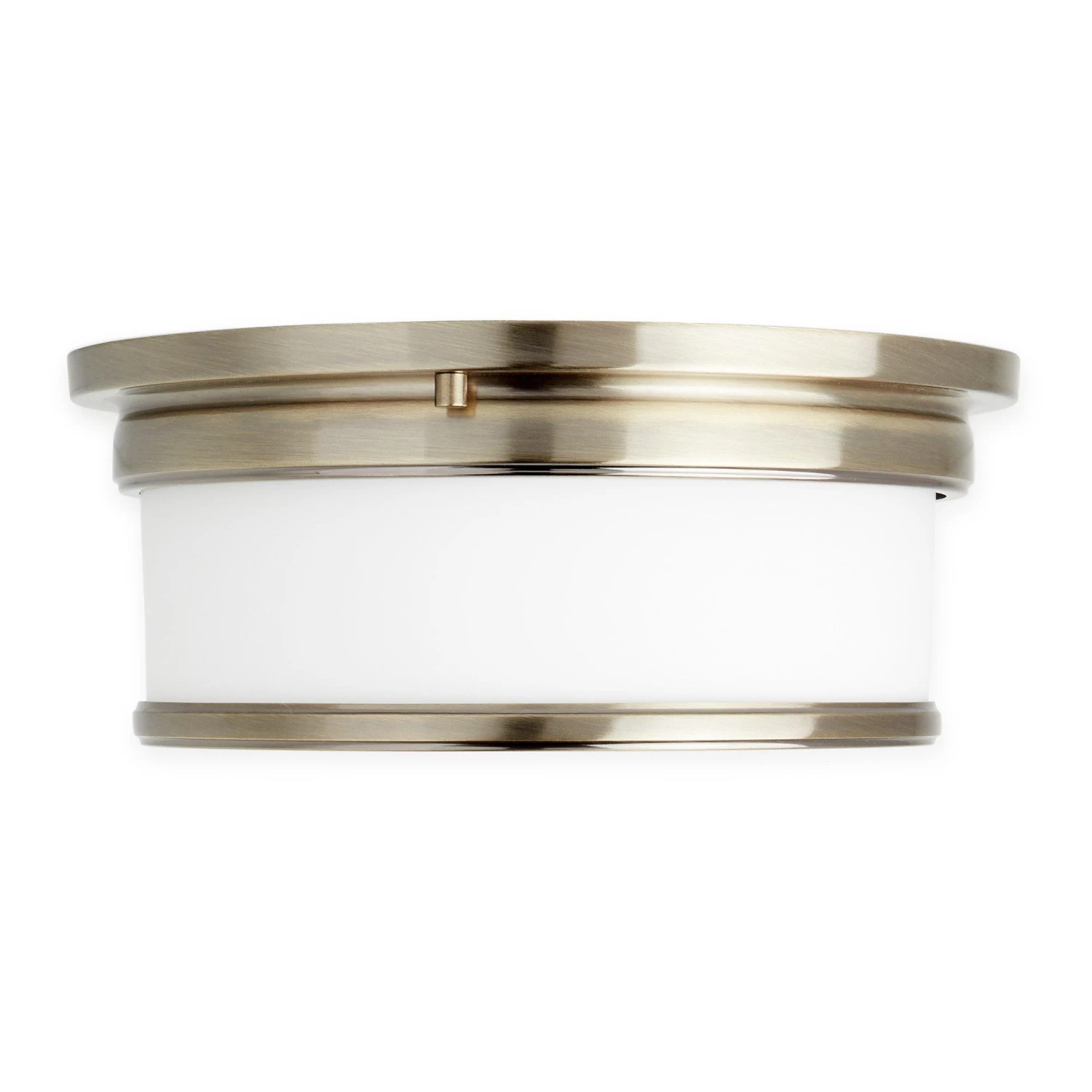 12" Summerlake 2-Light Flush-Mount Ceiling Light - Opal Shade - Image 2