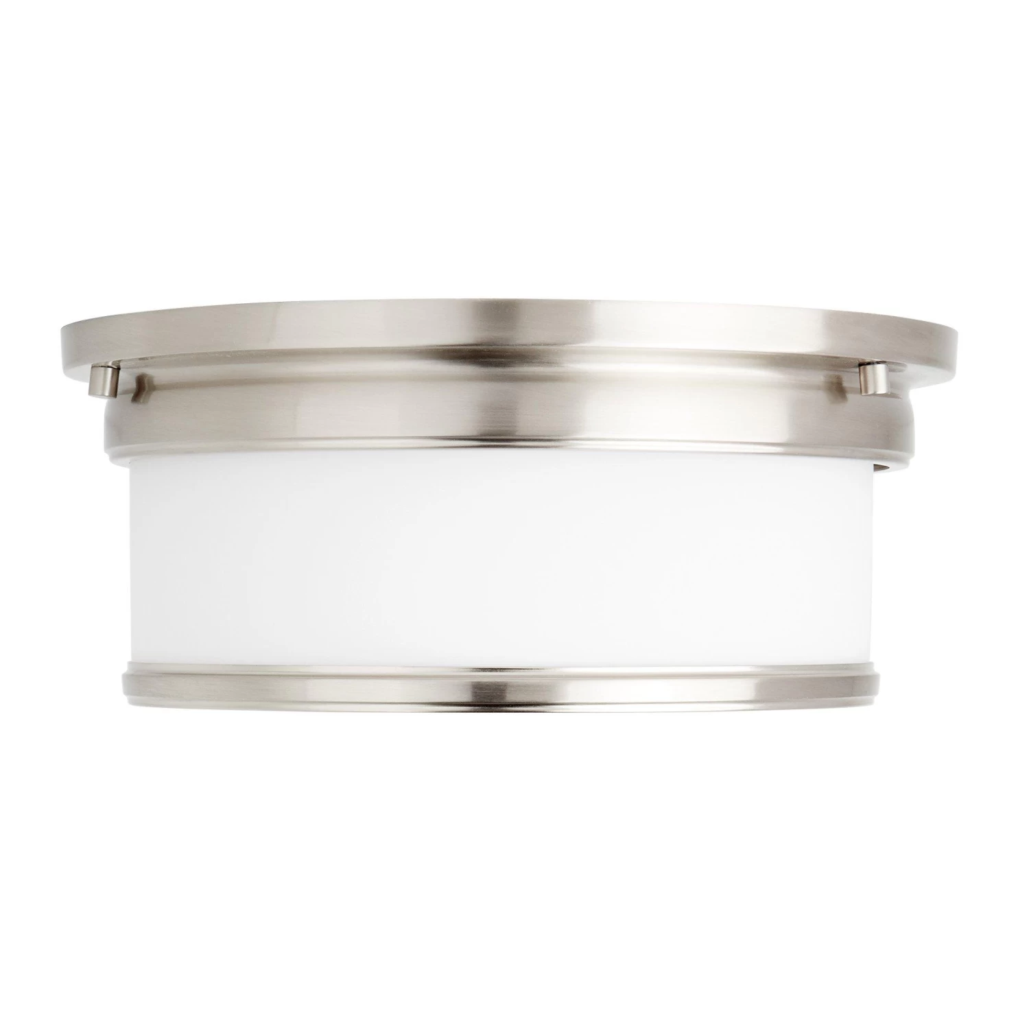 12" Summerlake 2-Light Flush-Mount Ceiling Light - Opal Shade - Image 4