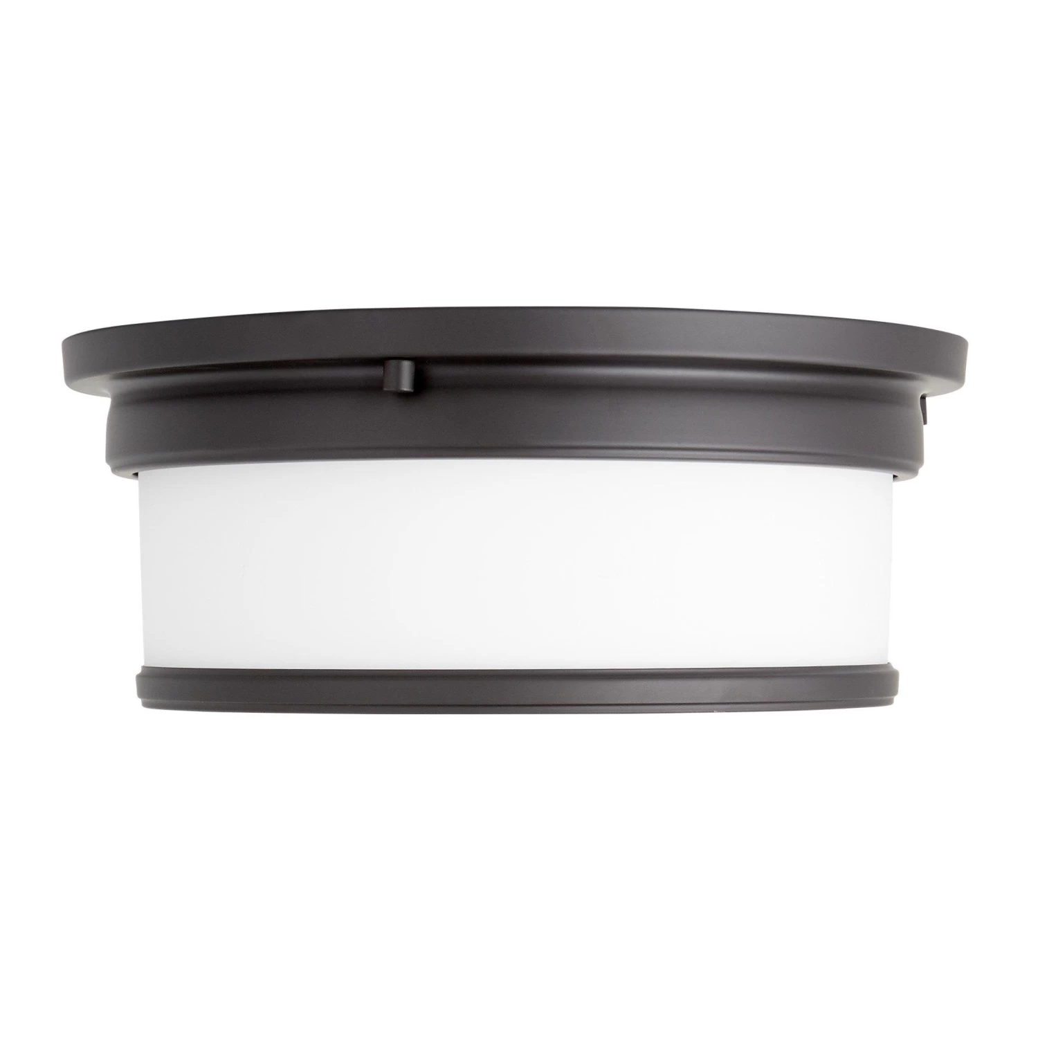 12" Summerlake 2-Light Flush-Mount Ceiling Light - Opal Shade - Image 6