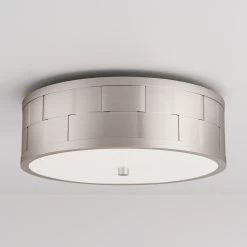 Nassau 3-Light Flush-Mount Ceiling Light - Brushed Nickel