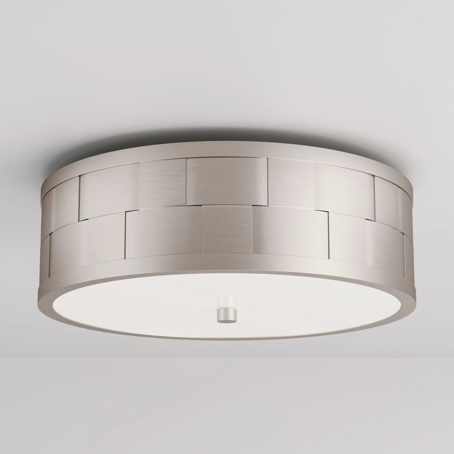 Nassau 3-Light Flush-Mount Ceiling Light - Brushed Nickel