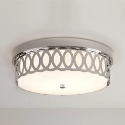 Spotswood 3-Light Flush-Mount Ceiling Light - Polished Nickel