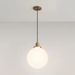 Orchard Pendant Light - Single Light - Opal Shade