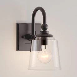 Antonia Vanity Sconce - Single Light - Clear Glass