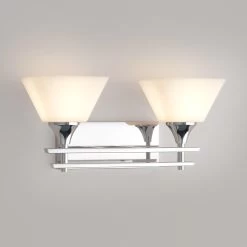 McBryde 2-Light Vanity Light - Frosted Glass