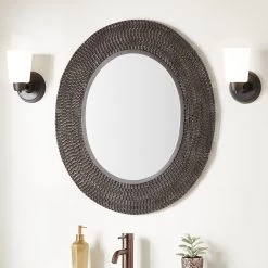Natoma Decorative Vanity Mirror - Brown Powder Coat/Gold