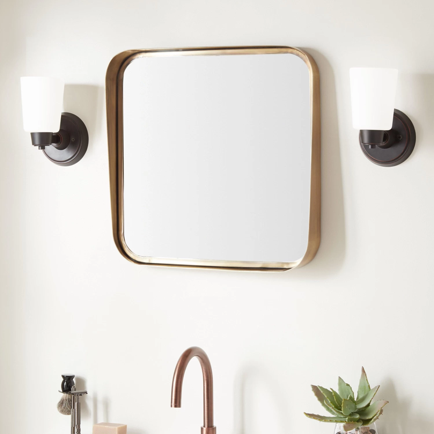 Palora Square Decorative Vanity Mirror