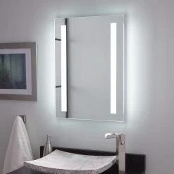 Curie Lighted Mirror With Tunable LED