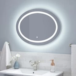Ritchie Oval Lighted Mirror With Tunable LED