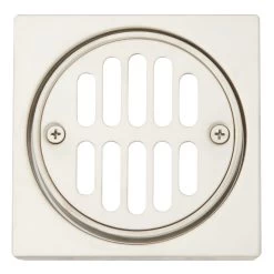 Square Shower Drain Cover With Round Strainer