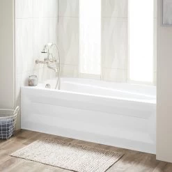 60" X 32" Bradenton Acrylic Alcove Soaking Tub - White