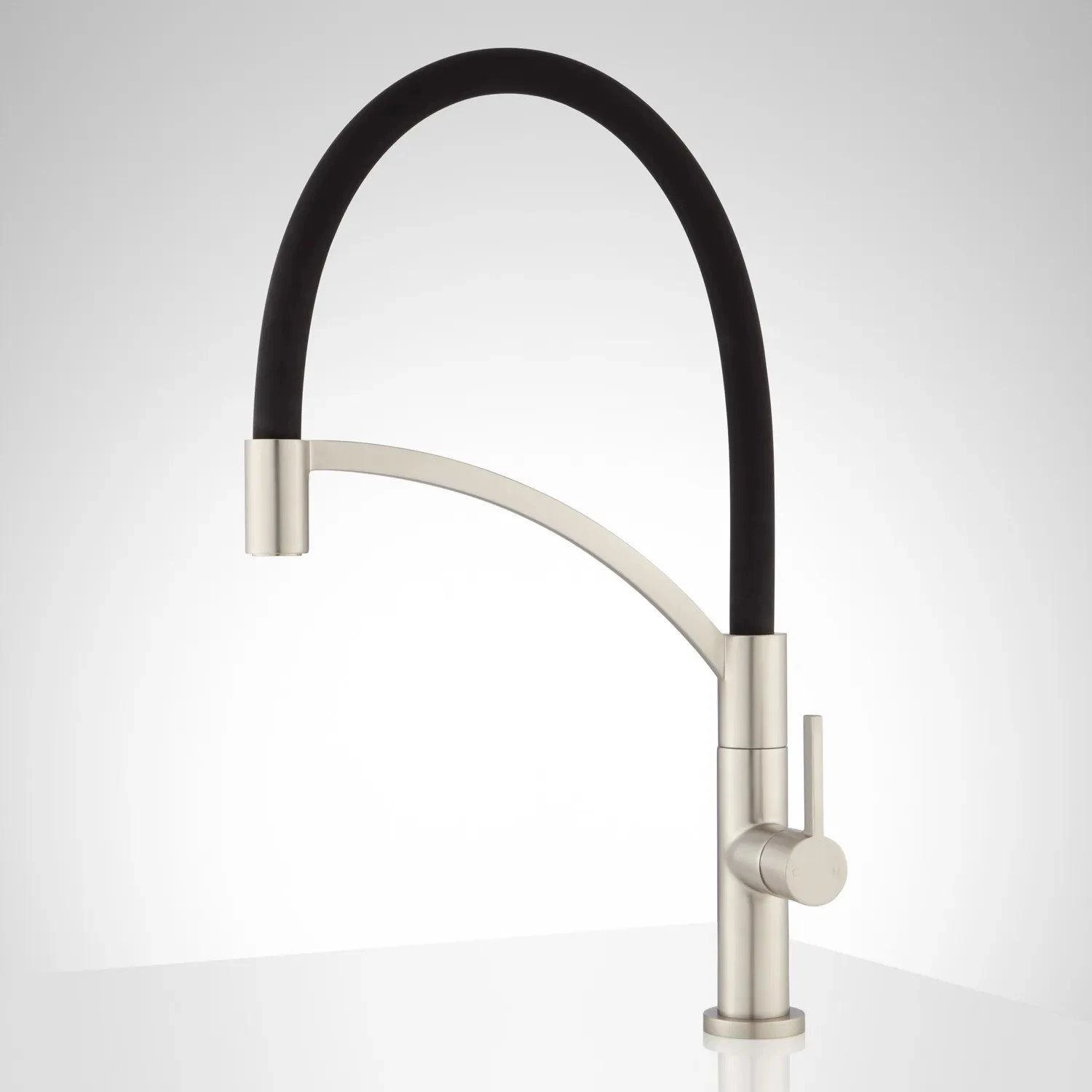 Spinoza Single-Hole Kitchen Faucet - Brushed Nickel - Image 2