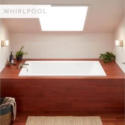 60" X 36" Sitka Acrylic Drop-In Whirlpool Tub - White