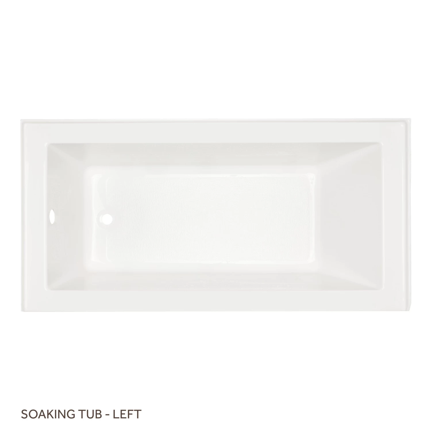 60" X 32" Sitka Acrylic Alcove Soaking Tub - White - Image 3