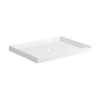 48" Acrylic Shower Tray - Center Drain - White