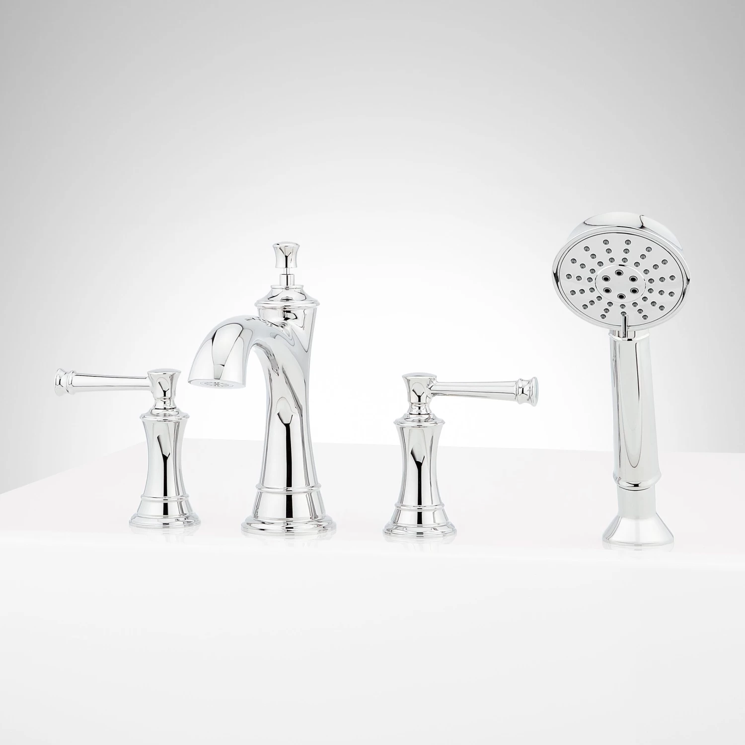 Beasley 4-Hole Roman Tub Faucet And Hand Shower