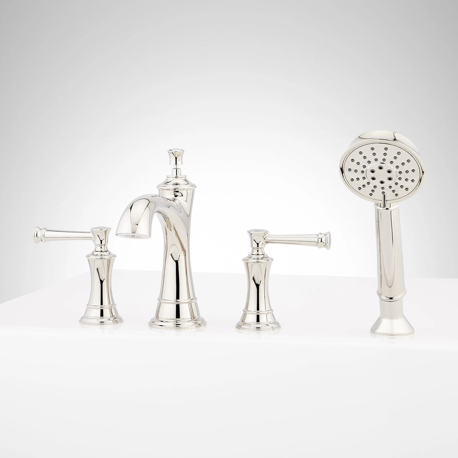 Beasley 4-Hole Roman Tub Faucet And Hand Shower - Image 2