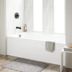 60" X 36" Sitka Acrylic Alcove Soaking Tub - White