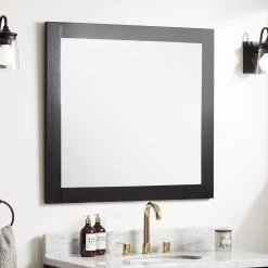 34" Fallbrook Vanity Mirror Black
