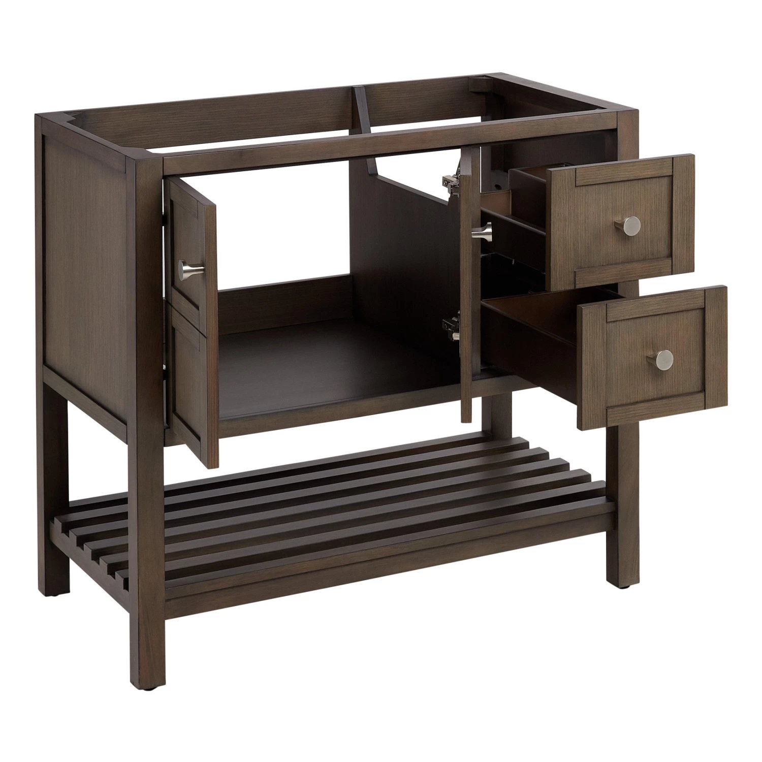 36" Olsen Console Vanity - Ash Brown - Vanity Cabinet Only - Image 2