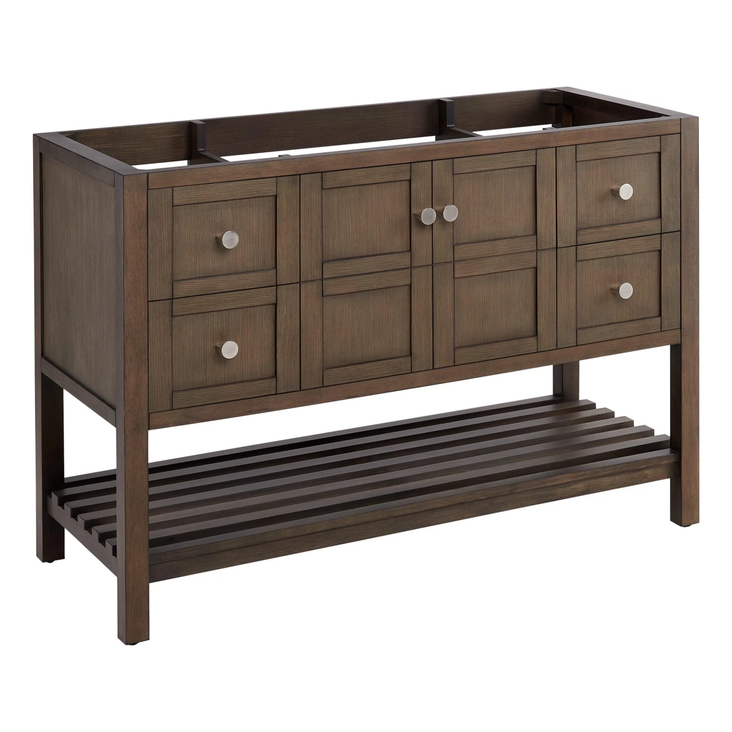 48" Olsen Console Vanity For Rectangular Undermount Sink - Ash Brown - Image 4