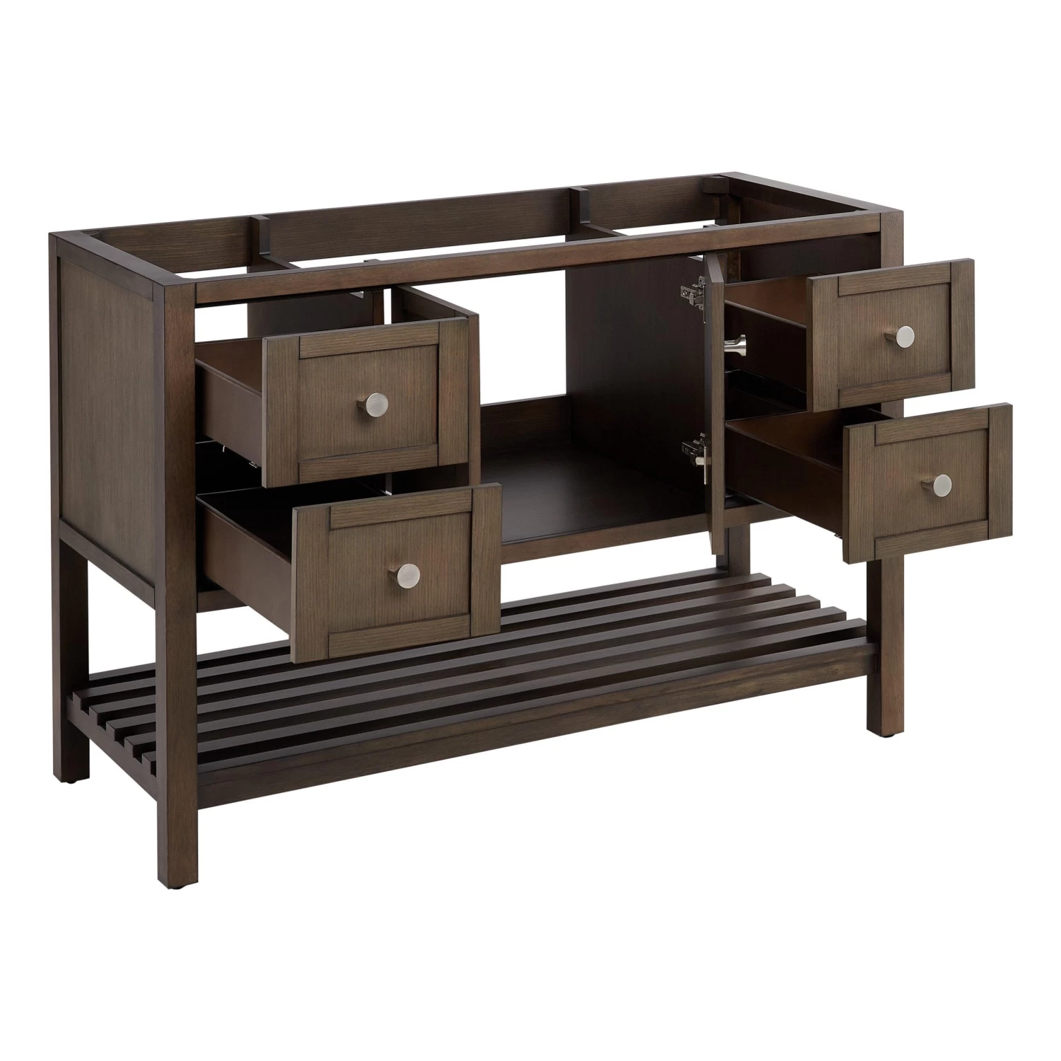 48" Olsen Console Vanity For Rectangular Undermount Sink - Ash Brown - Image 5