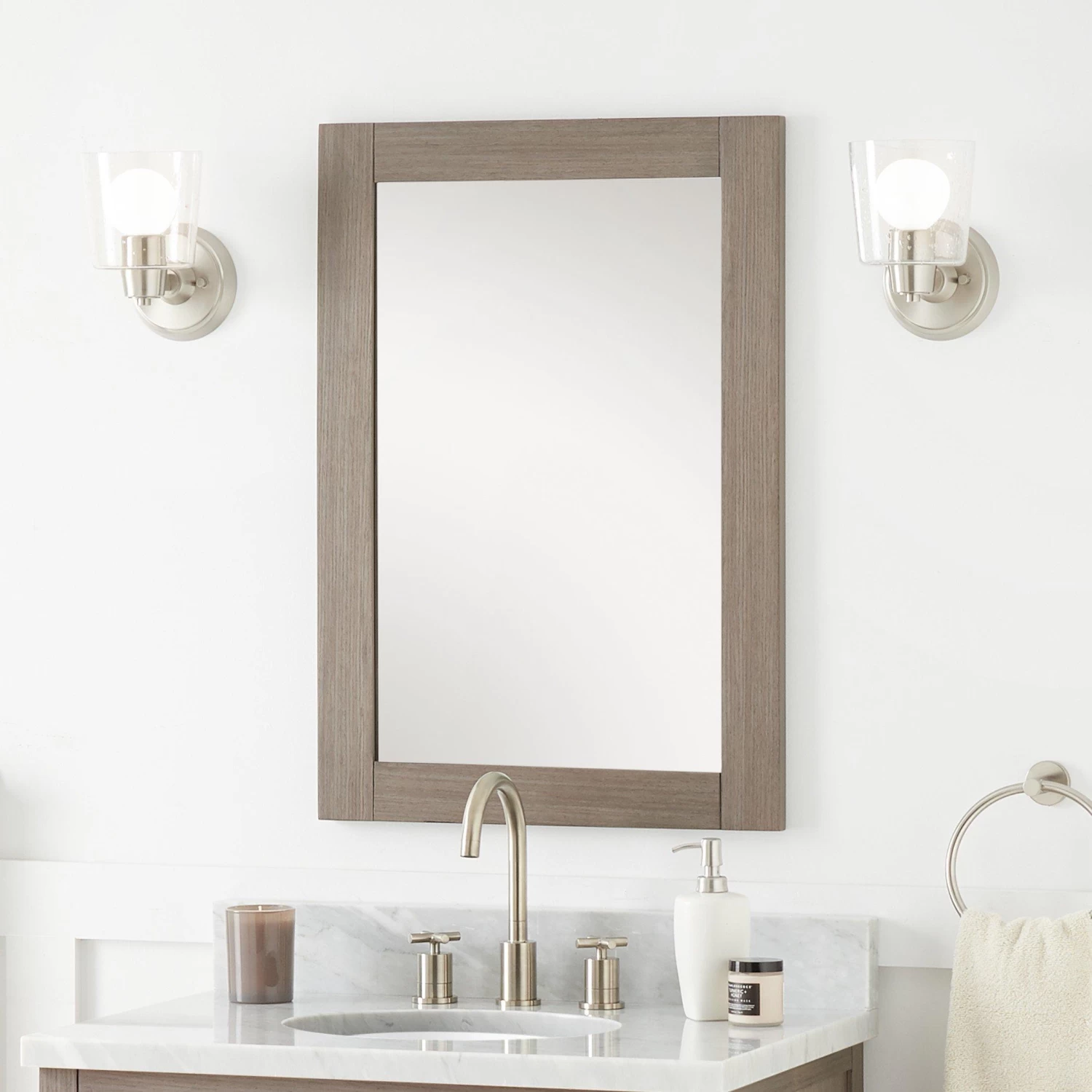 Fallbrook Vanity Mirror - Ash Brown - Image 2
