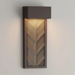 6" Dilling Outdoor Entrance Wall Sconce - Champagne Bronze