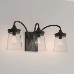 La Maida 3-Light Vanity Light - Matte Black
