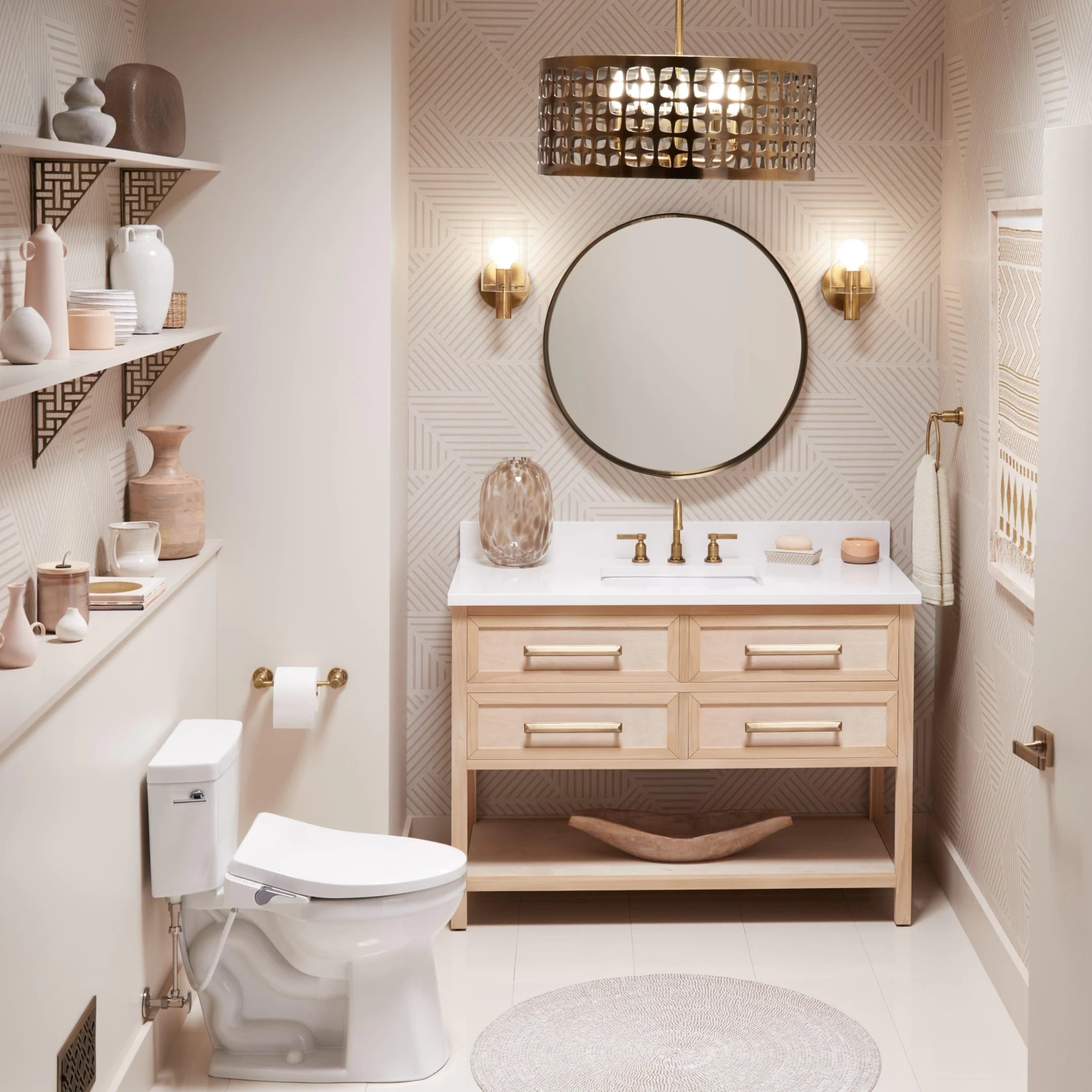 Duxford 5-Light Pendant - Aged Brass - Image 2