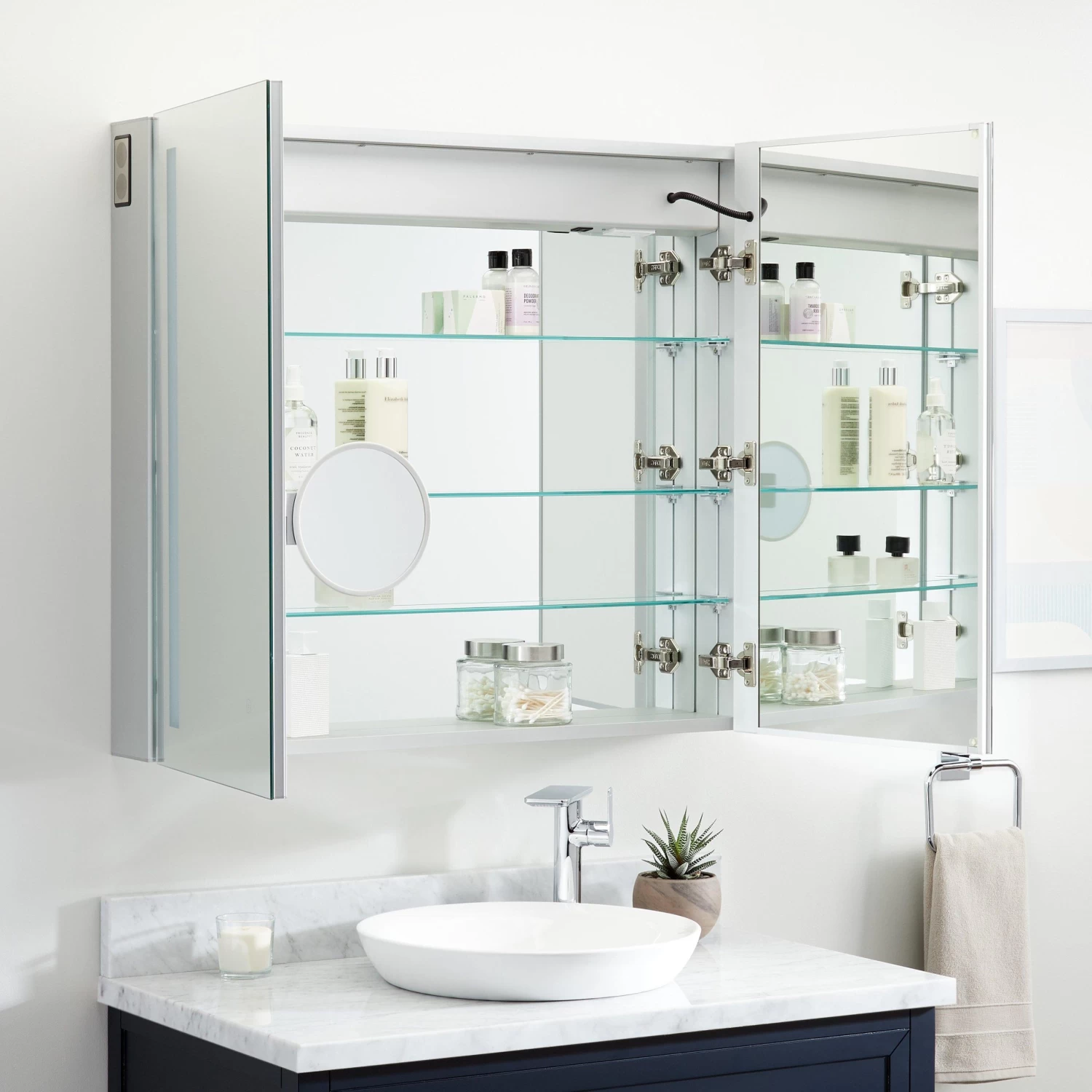 Seren Lighted Medicine Cabinet With Tunable LED And Wireless Speaker - Image 8