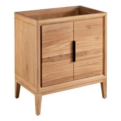 30" Aliso Teak Vanity - Natural Teak - Vanity Cabinet Only