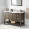 48" Olsen Console Vanity For Rectangular Undermount Sink - Ash Brown