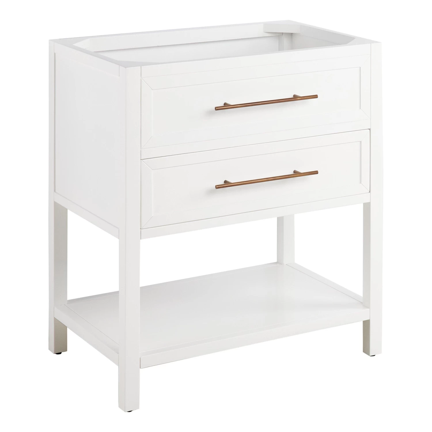 30" Robertson Console Vanity For Rectangular Undermount Sink - Bright White - Image 4