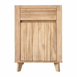 24" Antioch Teak Vanity - Whitewash - Vanity Cabinet Only