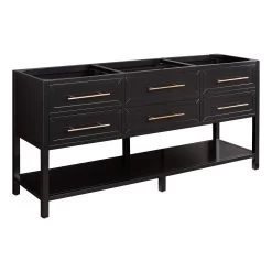 72" Robertson Console Vanity - Black - Vanity Cabinet Only