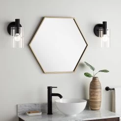 Sauma Hexagonal Decorative Vanity Mirror