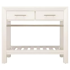 36" Verlyn Mahogany Console Vanity - White