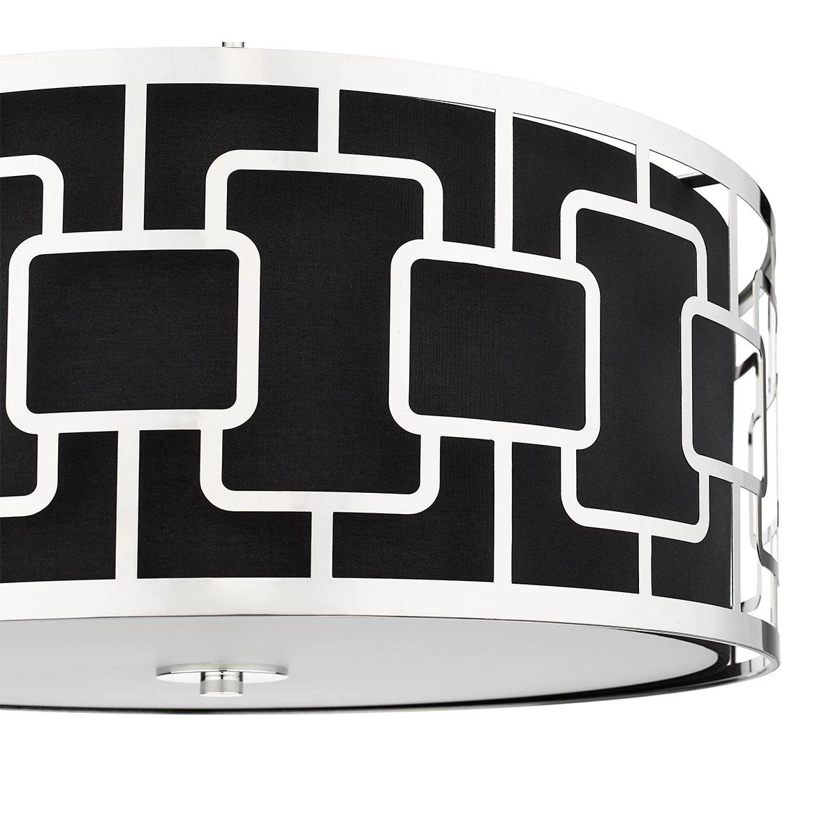 Veramar 3-Light Pendant - Black/Polished Nickel - Image 4