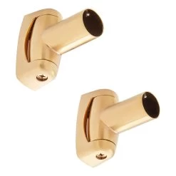 Solid Brass Shower Curtain Rod Swivel Flanges