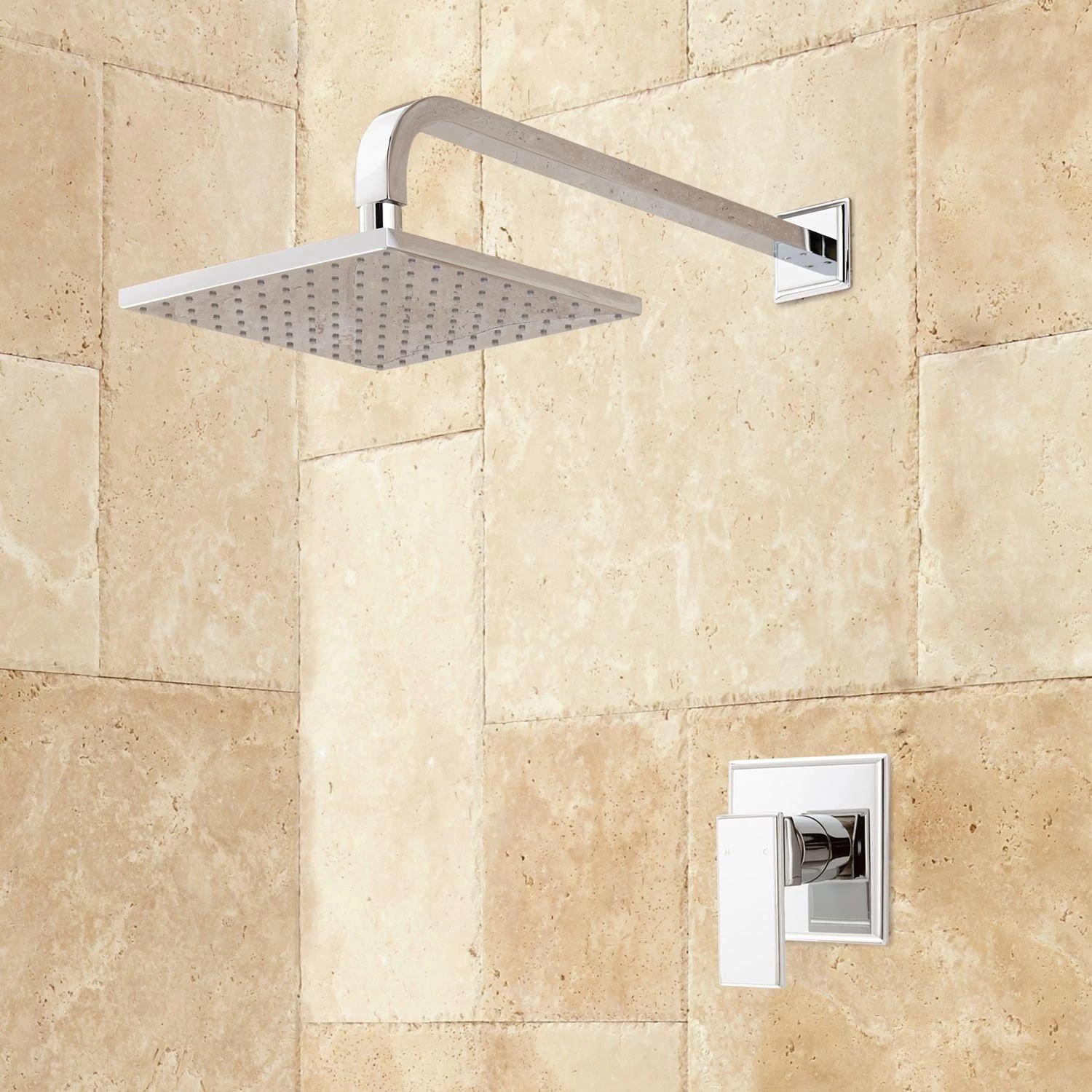 Ryle Wall-Mount Rainfall Shower Set - Image 2