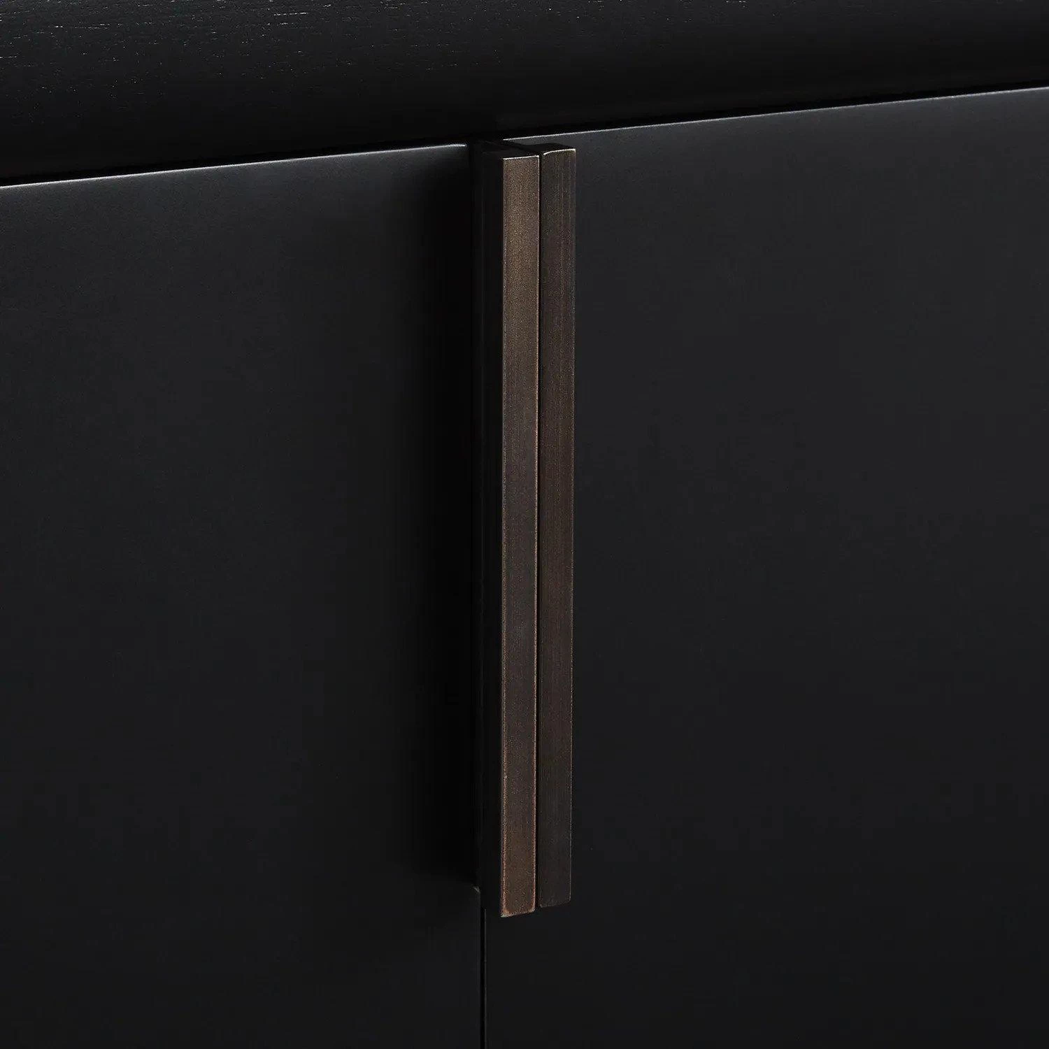 72" Talyn Mahogany Double Vanity For Undermount Sinks - Black - Image 6