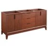 72" Talyn Mahogany Double Vanity - Light Walnut - Vanity Cabinet Only
