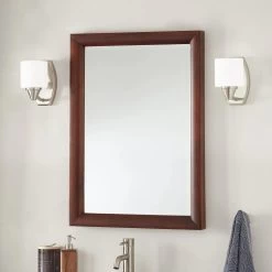 Talyn Mahogany Vanity Mirror - Light Walnut